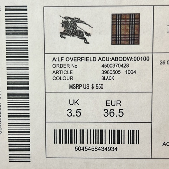 Burberry Acoustic Overfield 100 Peep Toe Ankle Boot - Picture 14 of 14